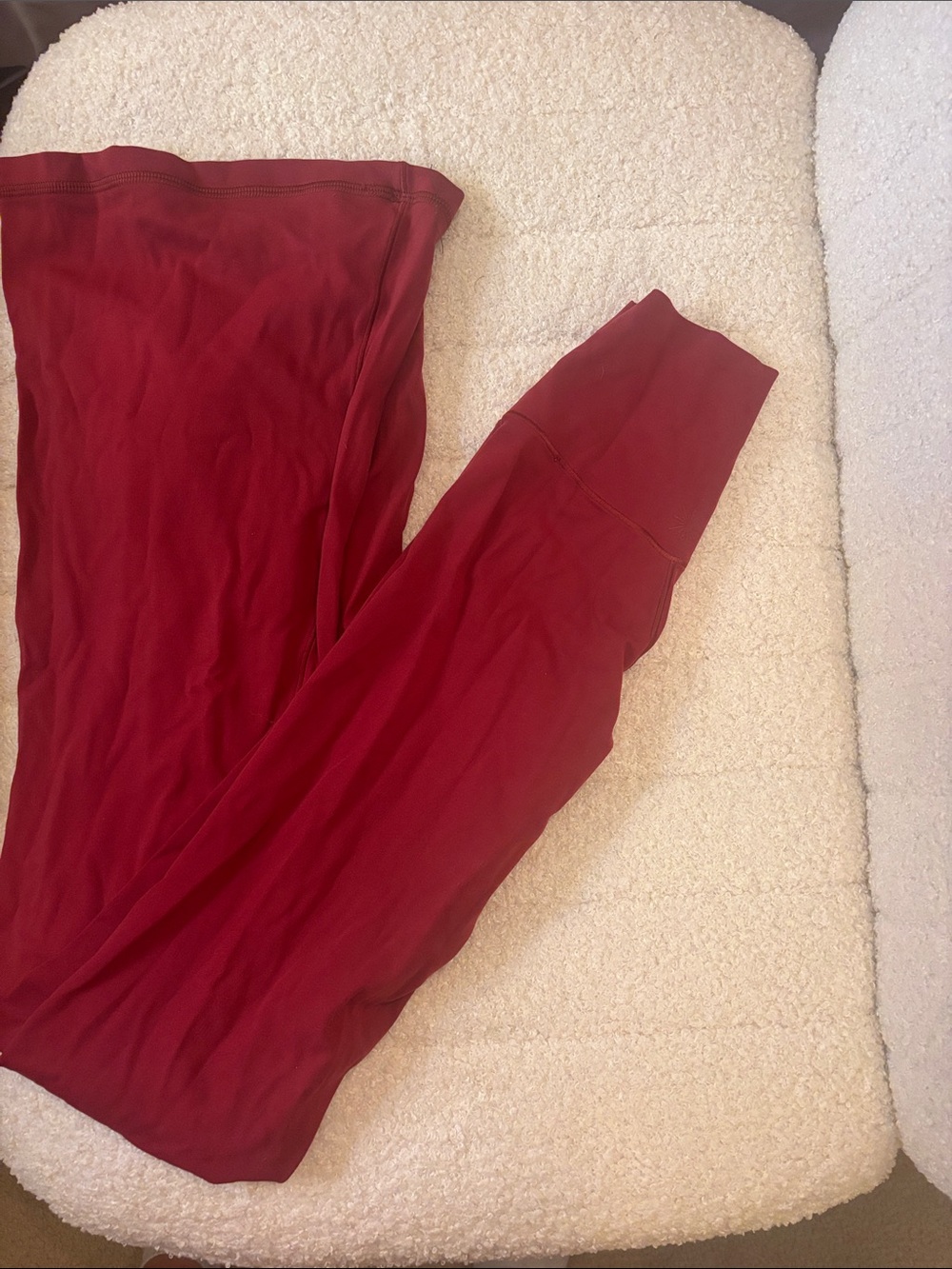 aerie OFFLINE crossover flare leggings red xs